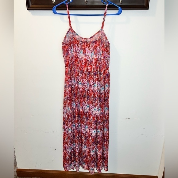 NWT Forever 21 Abstract Print Cami Midi Dress Size Small - Picture 7 of 8